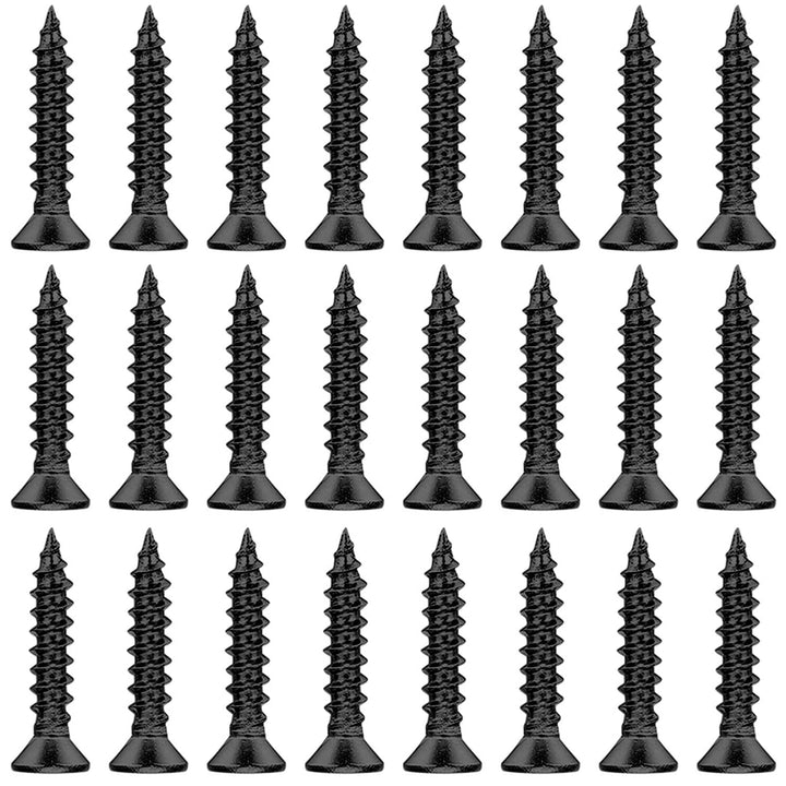 Black 2.4 x 1.5 Inch Metal Flat Straight Mending Plates Fixing Corner Brace with Screws for Furniture, Wood, Shelves, Cabinet, 12 Pcs