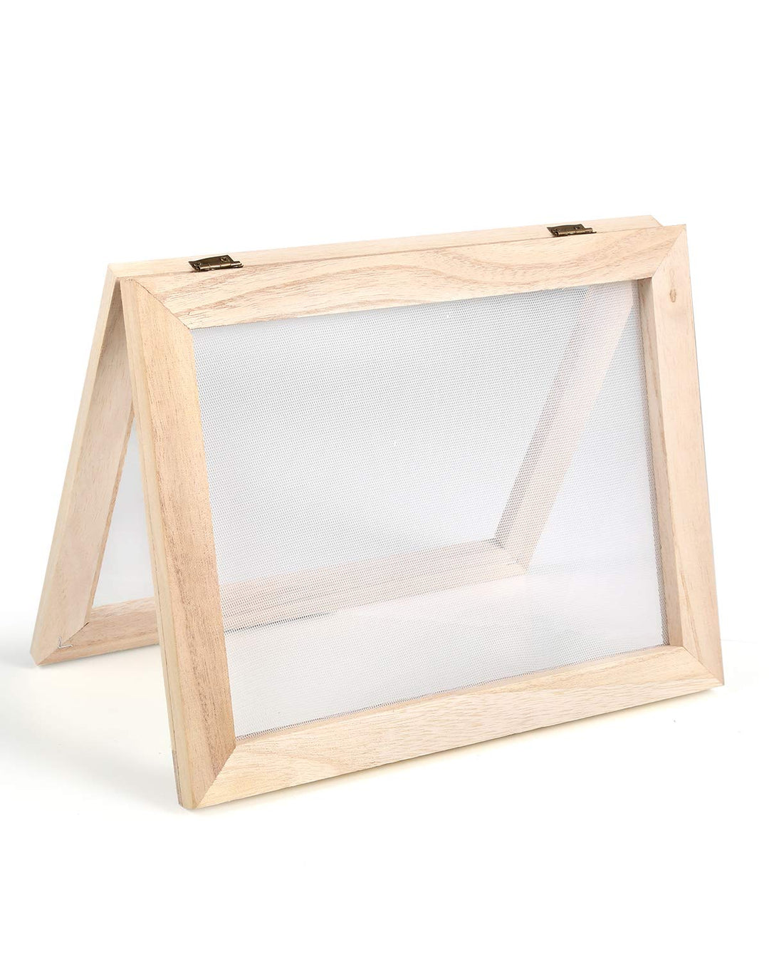 Paper Making Screen Kit, 7.5 x 9.8 Inch Size Wooden Paper Making Mould Frame, Papermaking Kit for DIY Paper Making Craft