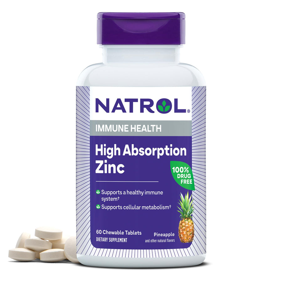 Zinc - High Absorption - 60 Chewable Tablets