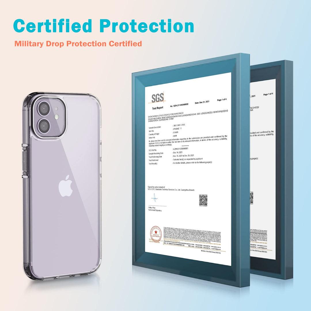 Designed for iPhone 11 Case 6.1-inch, Not Easy Yellowing Shockproof Protective Phone Case for iPhone 11, Heavy Duty Bumper Shell Anti-Scratch Cover Clear