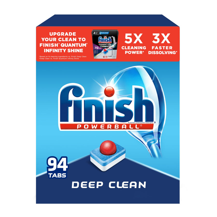 - All in 1 - Dishwasher Detergent - Powerball - Dishwashing Tablets - Dish Tabs - Fresh Scent, 94 Count (Pack of 1) - Packaging May Vary