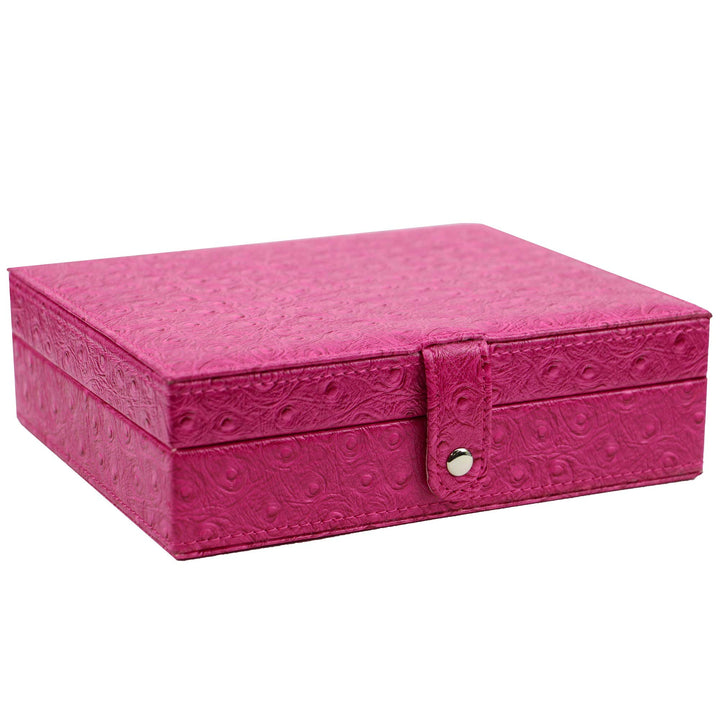 7 Day Pill Box Medication & Prescription Storage Organizer with Leather Travel Case (Jet Black)