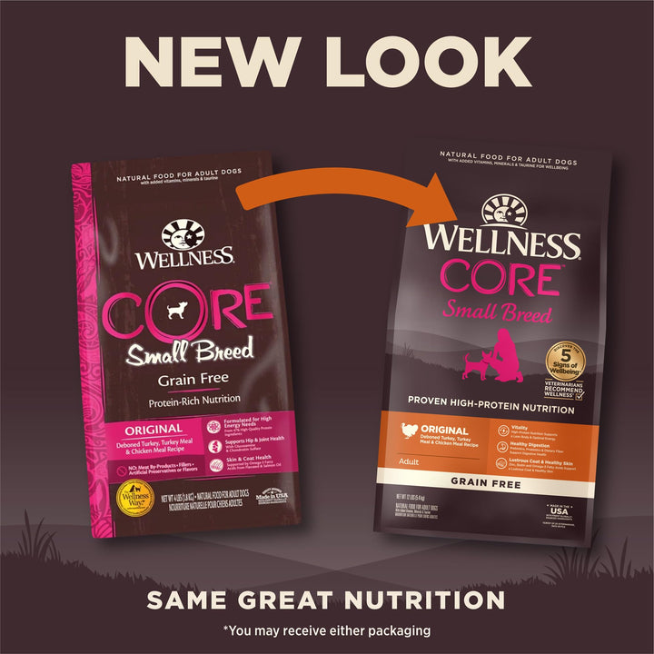 CORE Dry Dog Food, Small Breed, Grain-Free, High Protein, Natural, Original Turkey & Chicken Recipe, (12-Pound Bag)