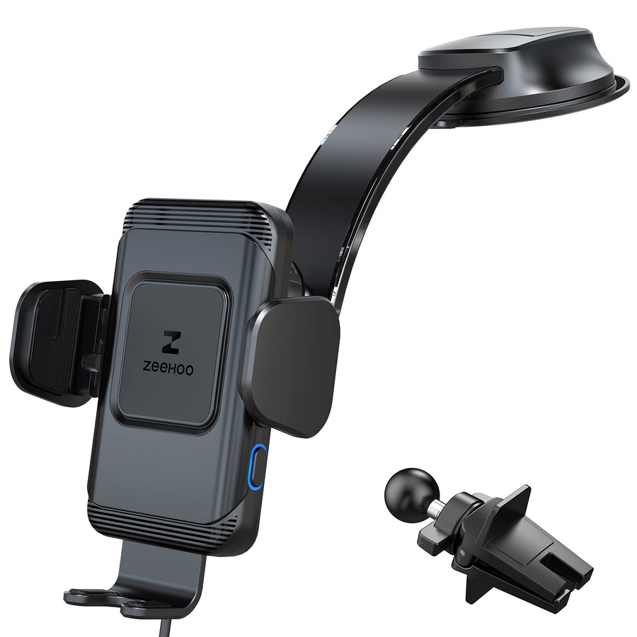 ZeeHoo Wireless Car Charger,Fast Charging Auto-Clamping Car Mount,Qi Air Vent Phone Holder for iPhone 13 12 Mini 11 Pro Max XS XR 8,Samsung Galaxy S22 S21 S20 S10 S9 Note 20 10 9 8,Pixel,LG