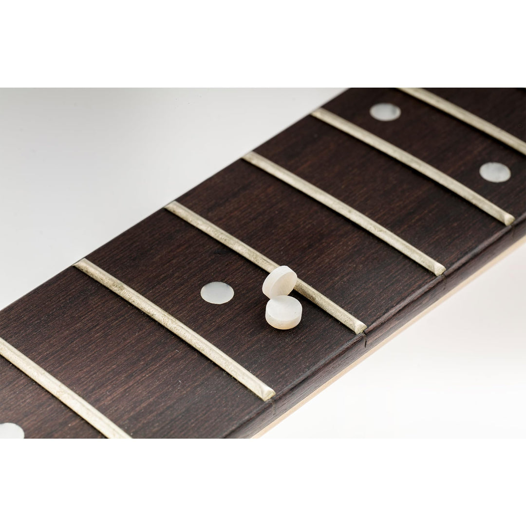 Pro 6.35mm Natural Mother of Pearl Guitar Fretboard Inlay Dots, White Pearl (Set of 20)