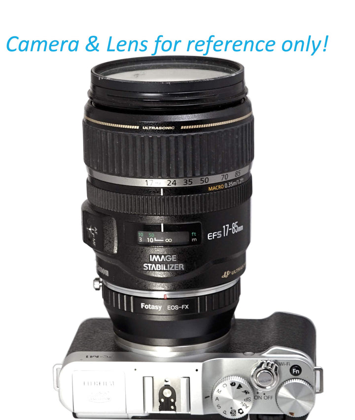 Manual Cannon EF EF-S Lens to Fuji X Adapter, EOS EF to X Mount Adapter, Compatible with Fujifilm X-Pro1 X-Pro2 X-Pro3 X-E2 X-E3 X-A10 X-T1 X-T2 X-T3 X-T4 X-T10 X-T20 X-T30 X-T30II X-T100 X-H1