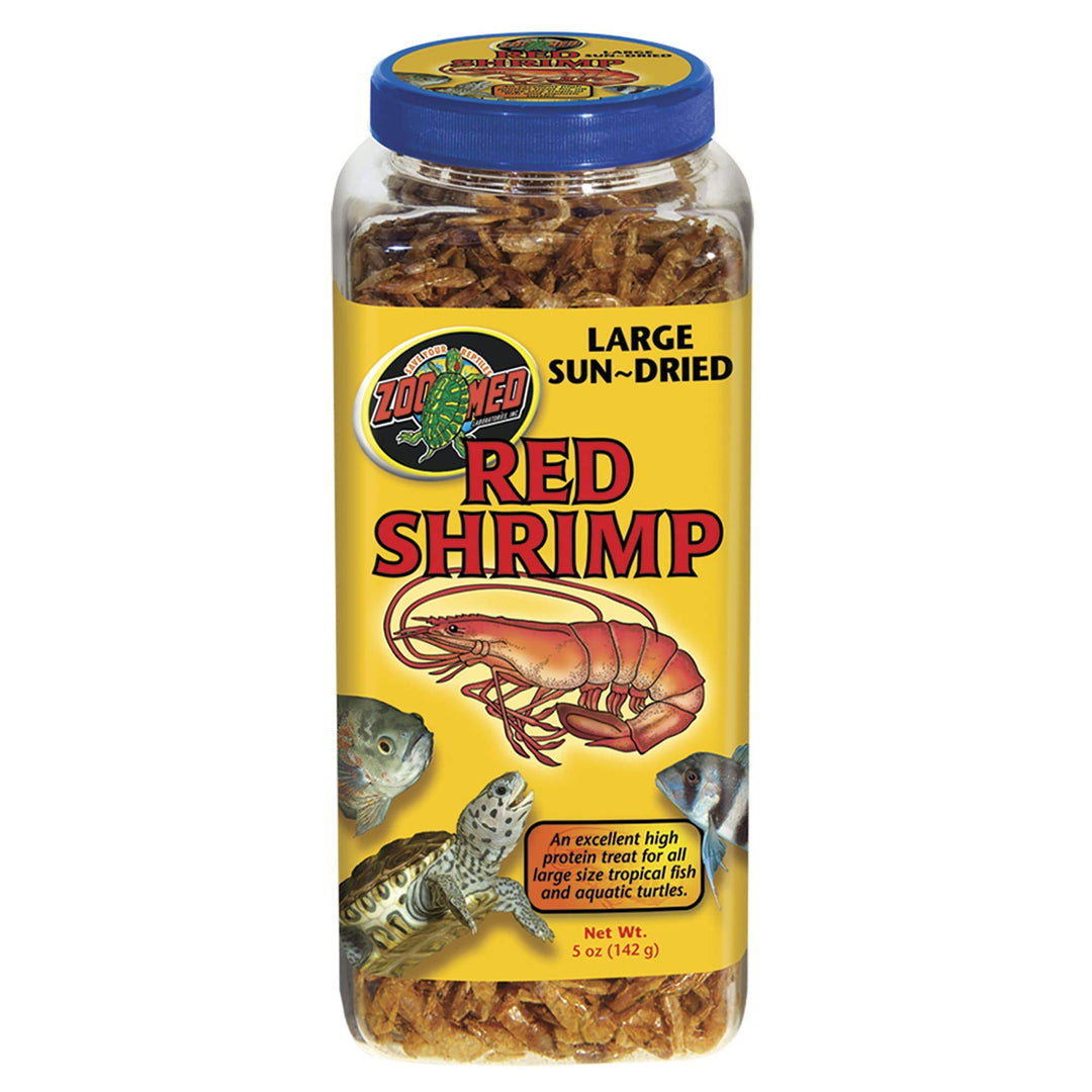 Zoo Med Large Sun-Dried Red Shrimp Aquatic Turtle Food 5 oz.
