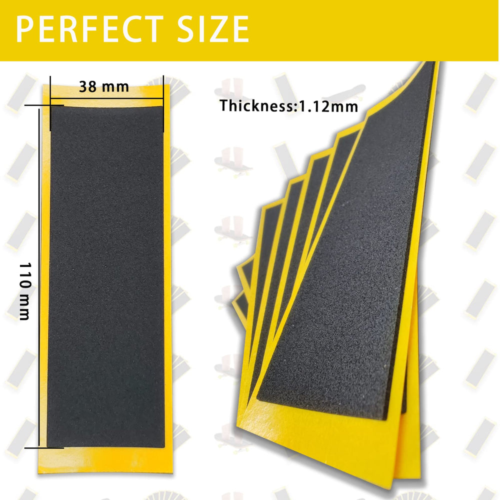 Fingerboard Foam Grip Tape,12 Pcs Fingerboard Grip Tape,38mmX110mm 12