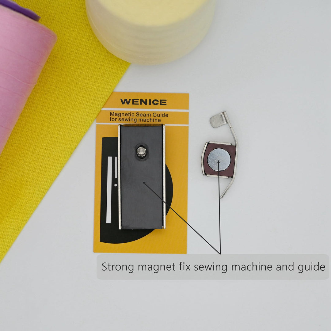 Sewing Magnetic Seam Guide for Sewing Machine, 2 Pieces Sewing Machine Accessories of Guide Sewing Foot