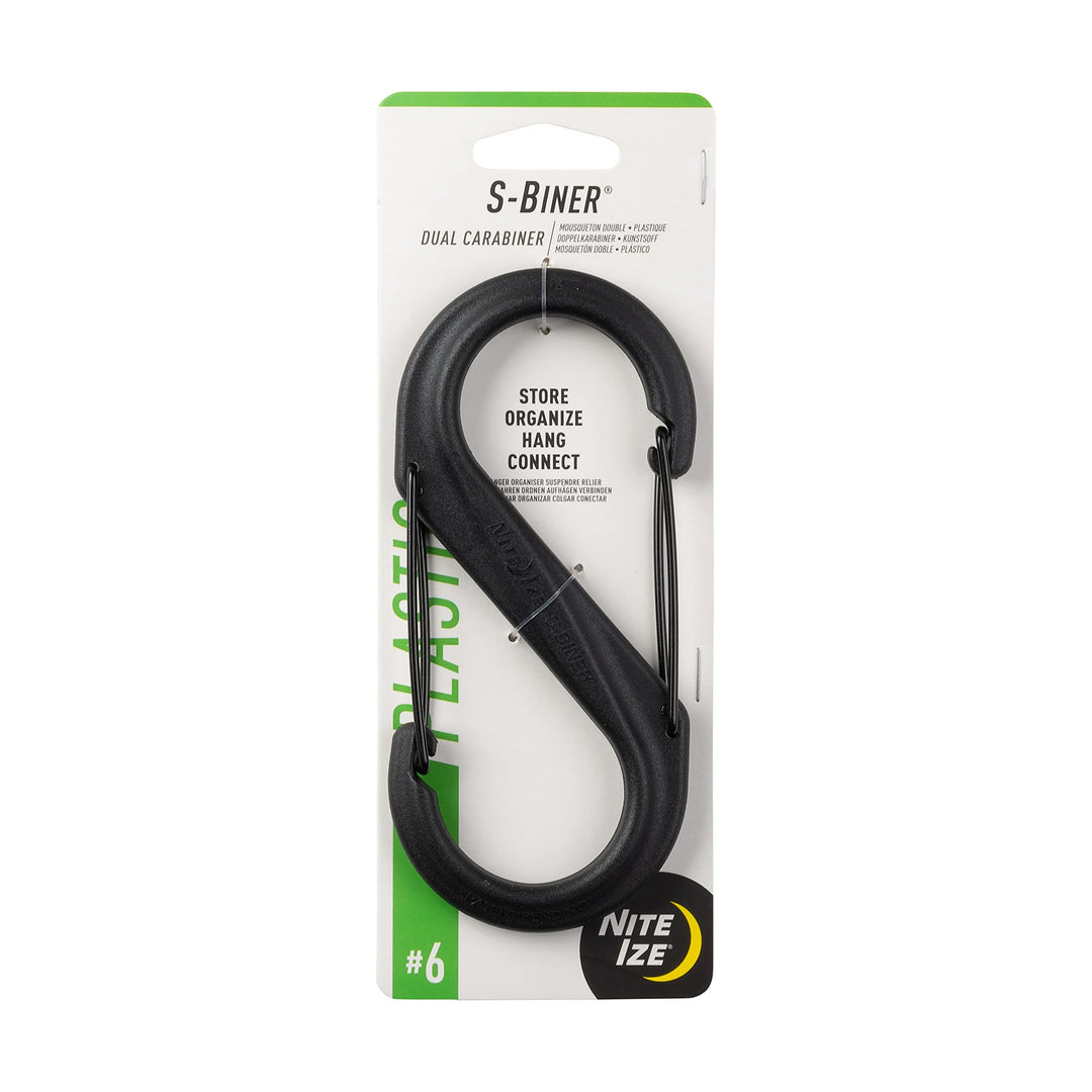 SBP6-03-01BG S-Biner Carabiner, Size #6, Black