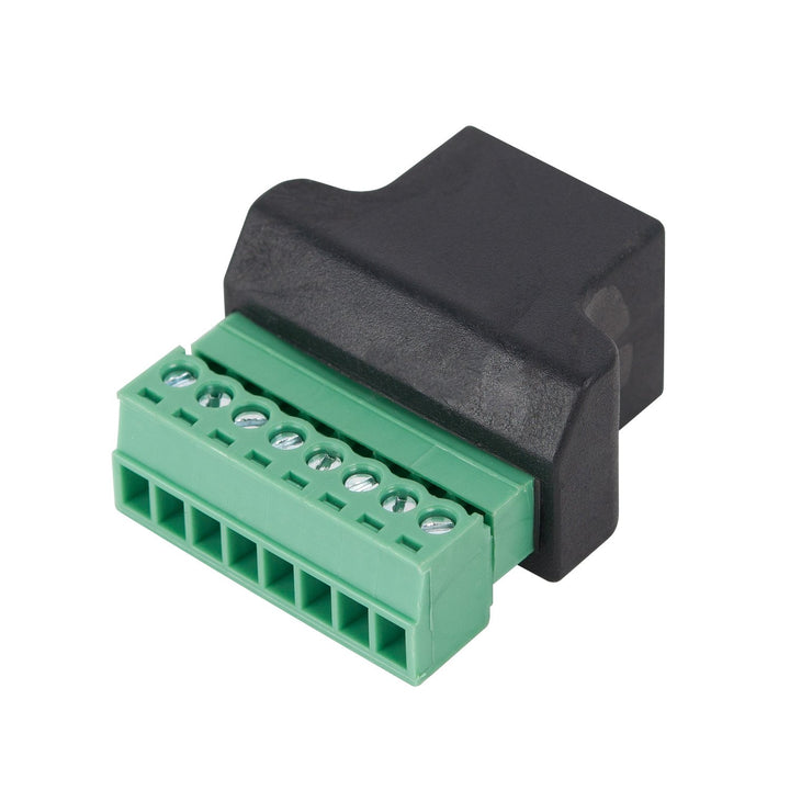 RJ45 Coupler, Female to 8 Pin Screw Term in Line Coupler Cat7 Cat6 Cat5 Cat5e Ethernet Cable Extender Adapter(Black)