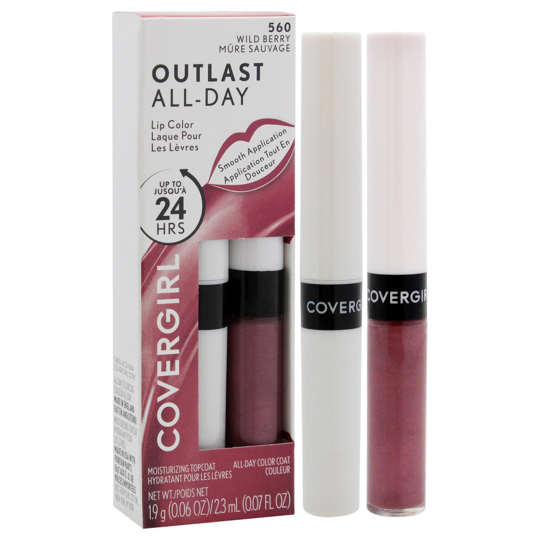 Covergirl Outlast All-Day Lip Color With Topcoat, Wild Berry