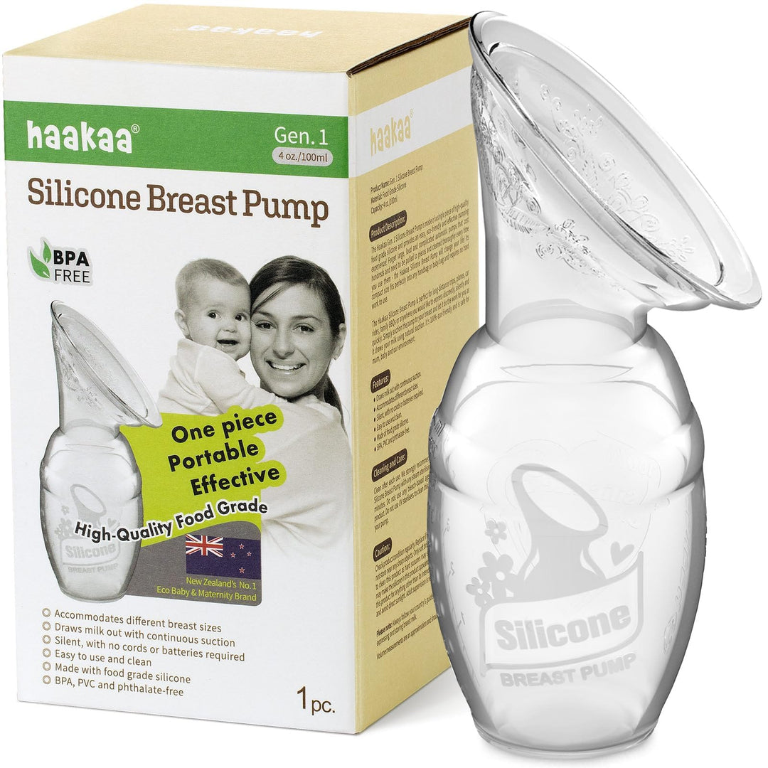 Haakaa Stopper Breastpump Stopper Manual Breast Pump Silicone Flower Stopper 100% Food Grade Silicone BPA PVC and Phthalate Free 1 pc, Orange