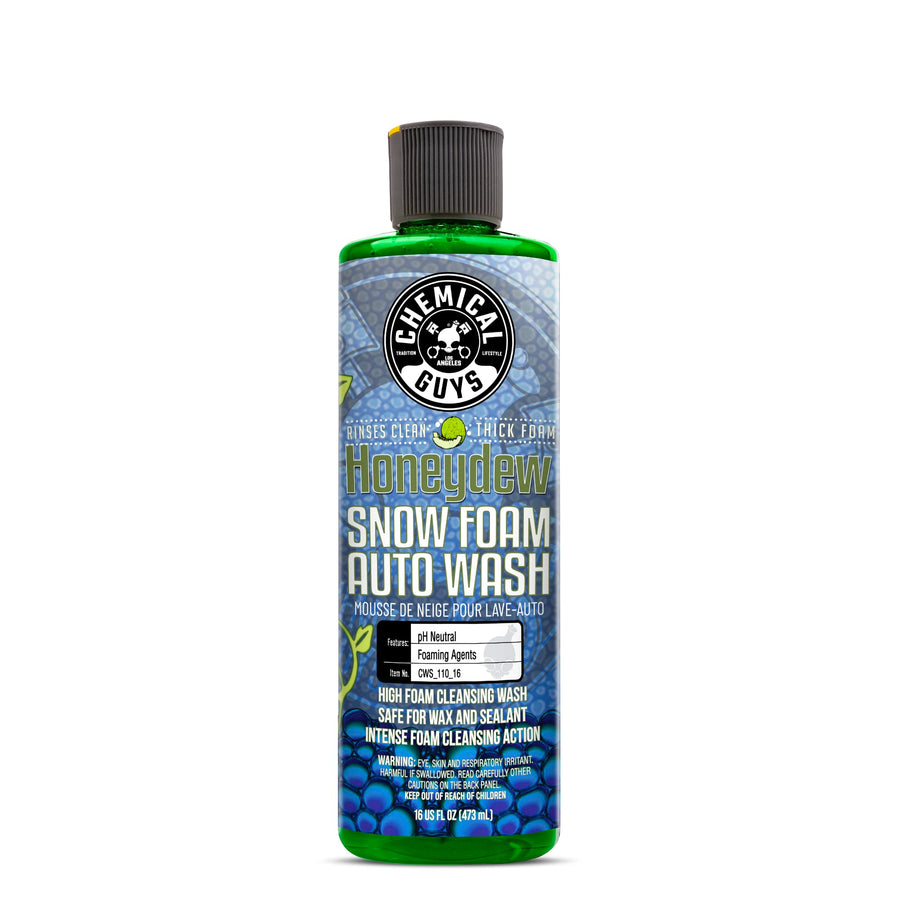 CWS_110_16 Honeydew Snow Foam Car Wash Soap (Works with Foam Cannons, Foam Guns or Bucket Washes) Safe for Cars, Trucks, Motorcycles, RVs & More, 16 fl oz, Honeydew Scent