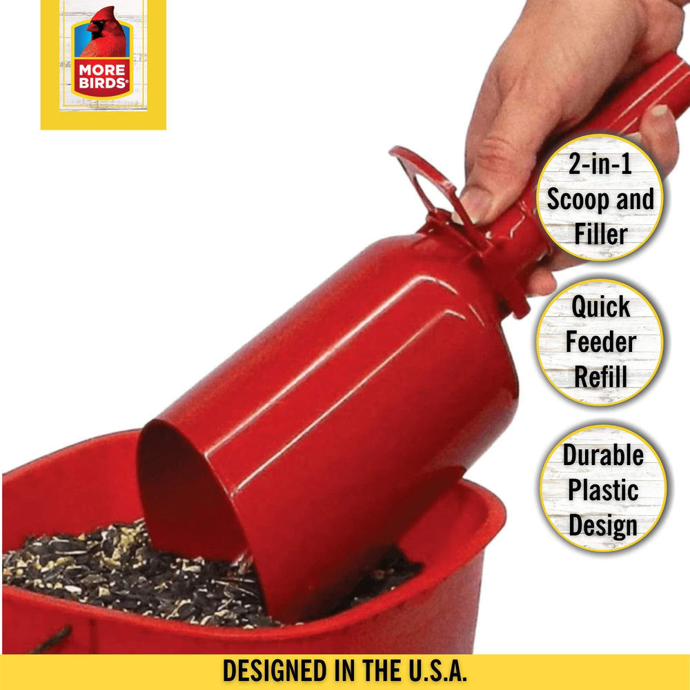 Quick Release Seed Scoop, Seed Dispenser, 1.33 lb Seed Capacity