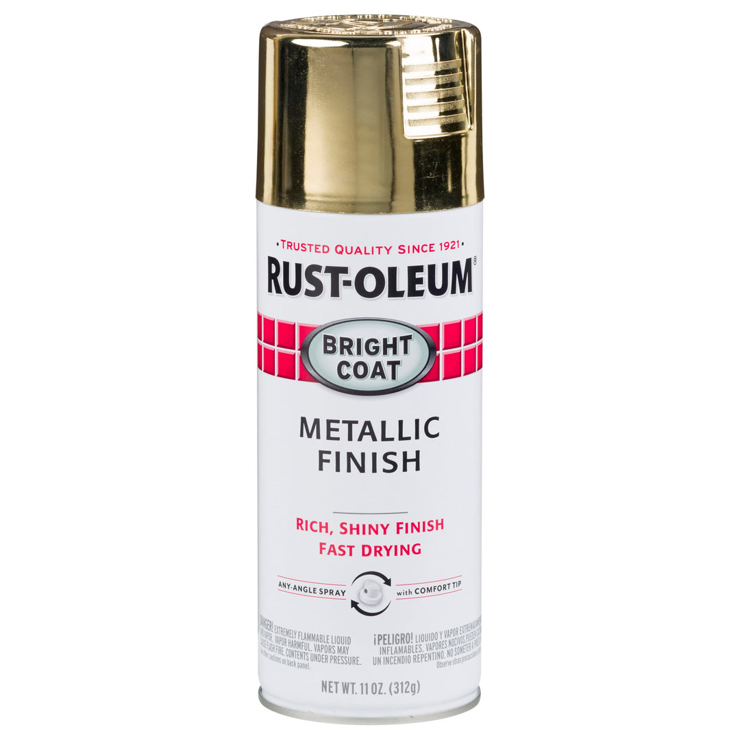 7710830 Stops Rust Bright Coat Metallic Spray Paint, 11 Ounce (Pack of 1) , Gold