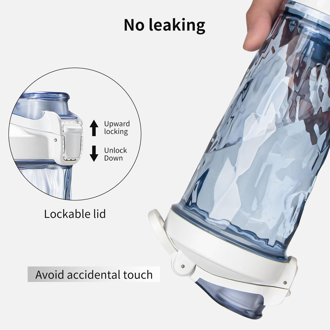 Electric Protein Shaker Bottle, 24 Oz Rechargeable BPA Free Blender Cup for Protein Mixes, Portable Shaker Bottles for Gym Home Office (Ice Blue)