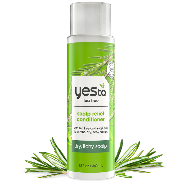 Tea Tree Scalp Relief Conditioner - Calms Dry Itchy Scalp, Hydrates & Softens With Tea Tree Oil & Sage, Natural, Vegan, Cruelty-Free, 12 Fl Oz