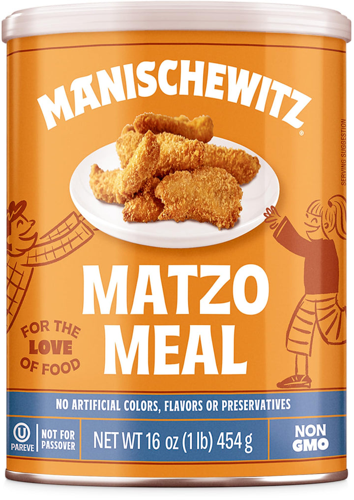Matzo Meal Canister, 16 Ounce, Great for Breading & for Matzo Ball Mixes (Not for Passover Use)