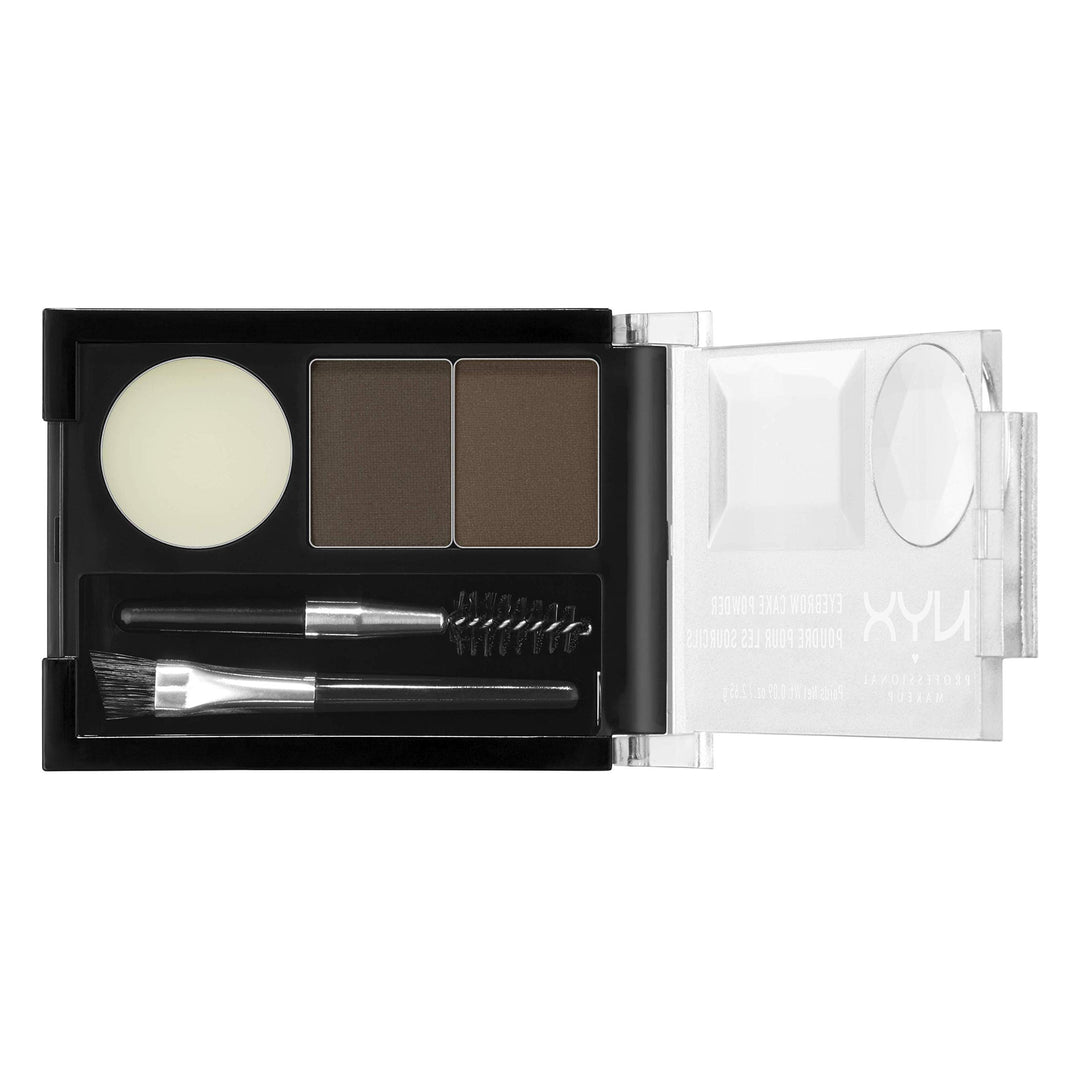 Eyebrow Cake Powder, Dark Brown/Brown