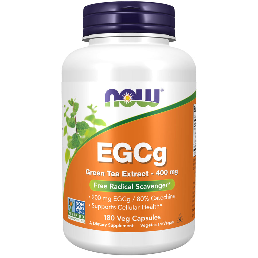 Supplements, EGCg Green Tea Extract ,Dietary,400 mg, Free Radical Scavenger*, 180 Veg Capsules