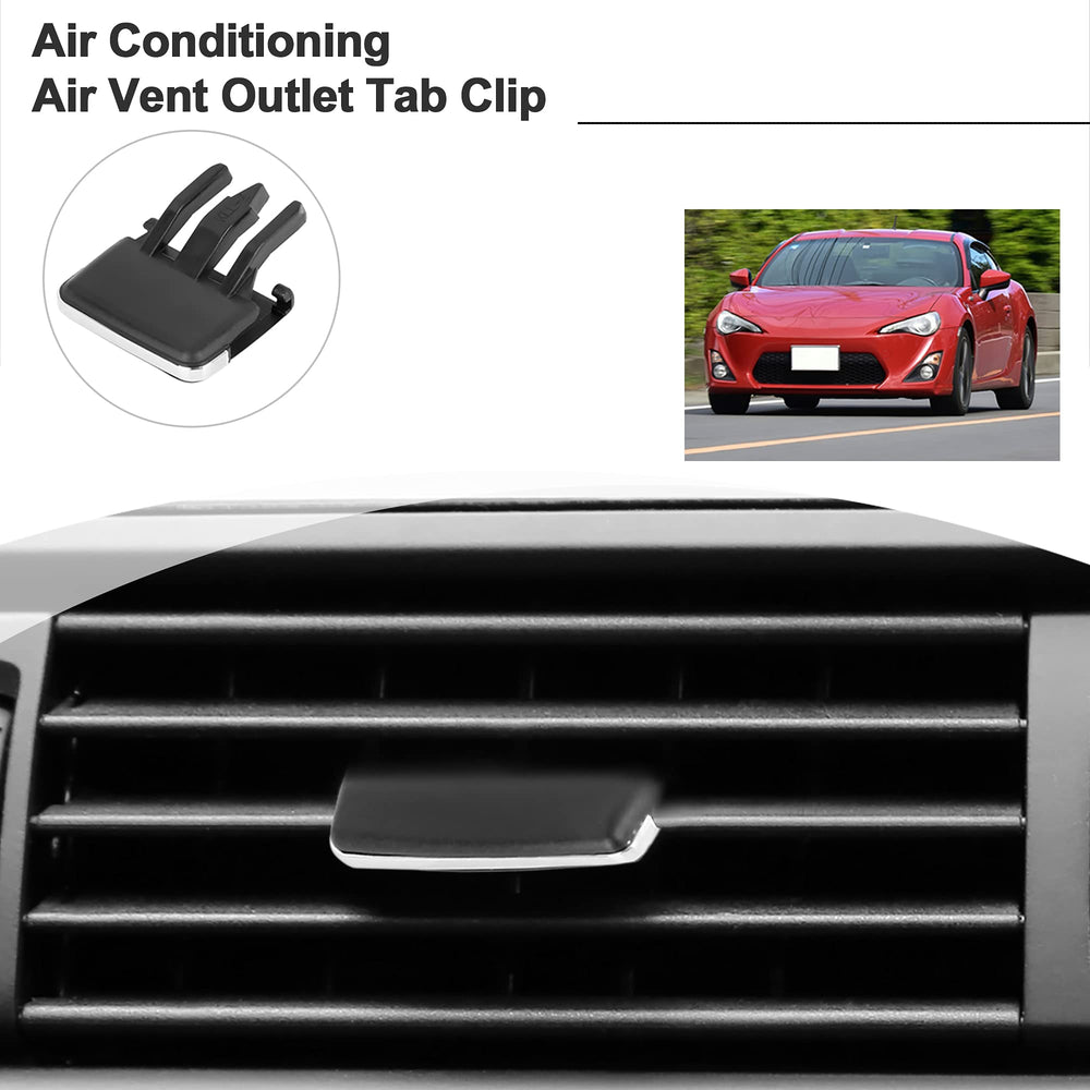 Front Center A/C Air Vent Outlet Tab Clip for Toyota Corolla 2007-2013 Black