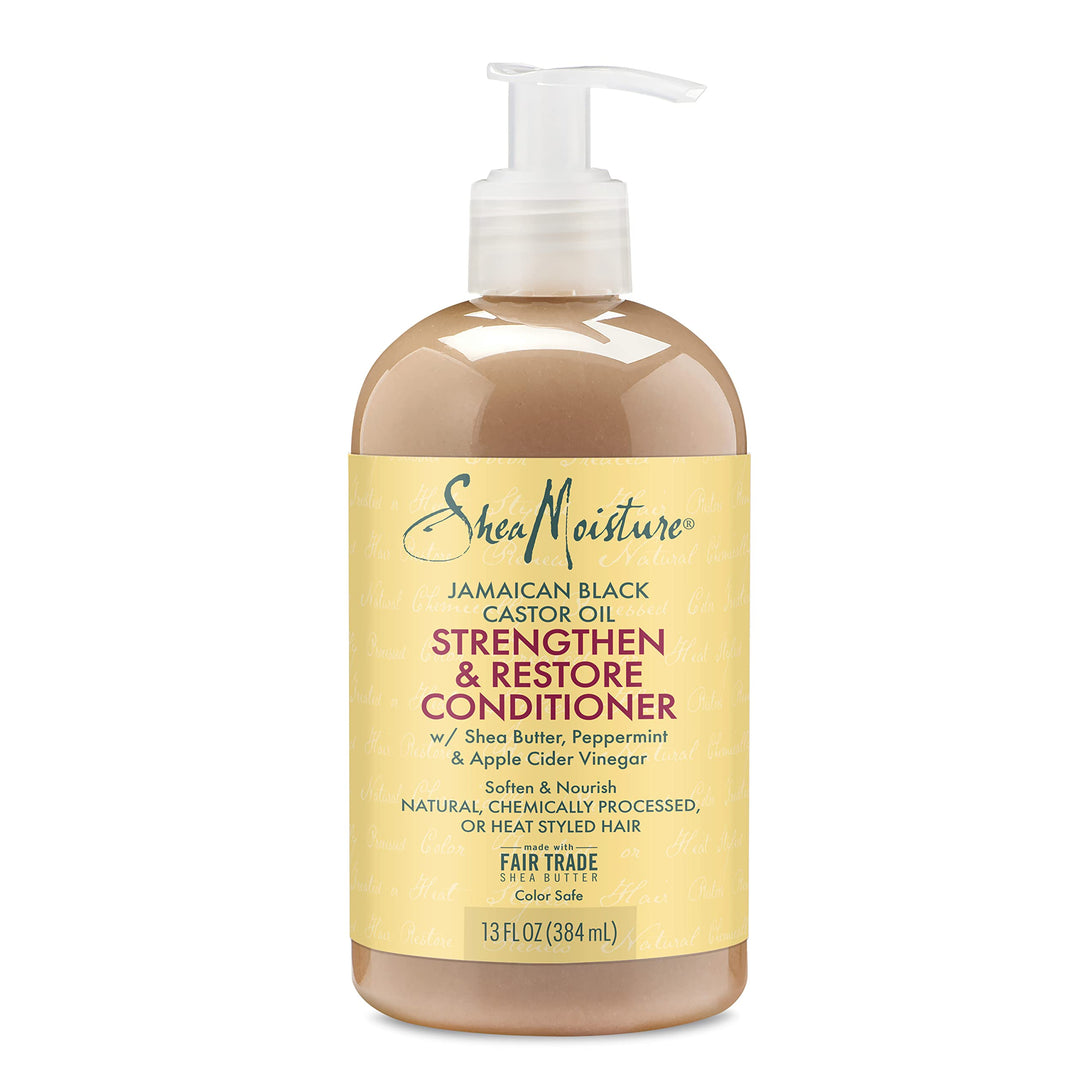 Conditioner 100% Pure Jamaican Black Castor Oil to Intensely Smooth and Nourish Hair with Shea Butter, Peppermint and Apple Cider Vinegar 13 oz