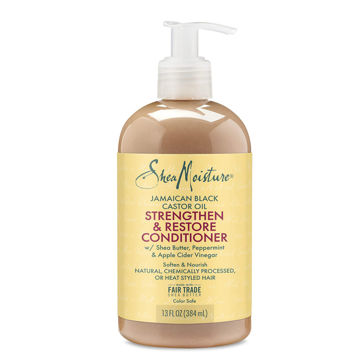 Conditioner 100% Pure Jamaican Black Castor Oil to Intensely Smooth and Nourish Hair with Shea Butter, Peppermint and Apple Cider Vinegar 13 oz
