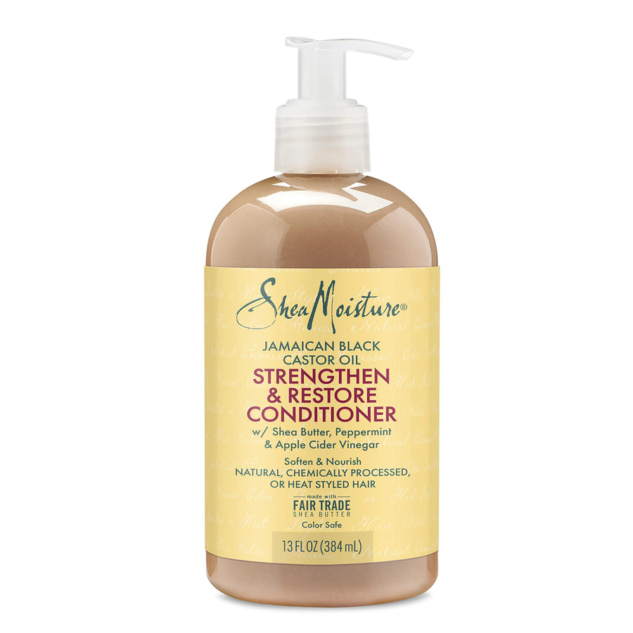 Conditioner 100% Pure Jamaican Black Castor Oil to Intensely Smooth and Nourish Hair with Shea Butter, Peppermint and Apple Cider Vinegar 13 oz