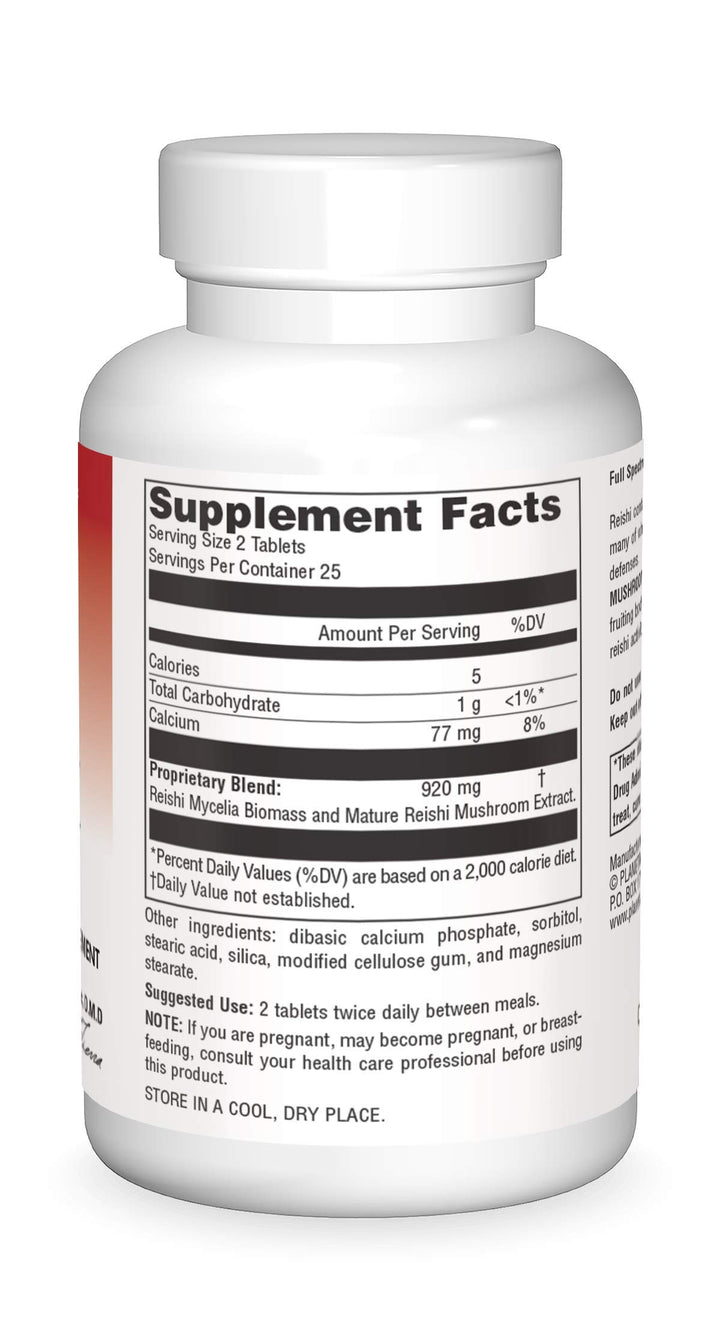 Full Spectrum Reishi Mushroom Tablets, 460 mg, 50 Count