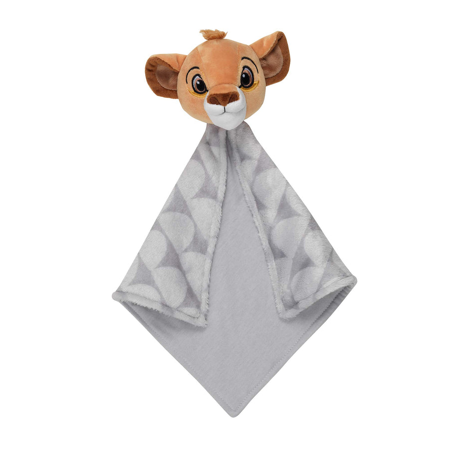 Disney Baby The Lion King Lovey Gray Plush Security Blanket
