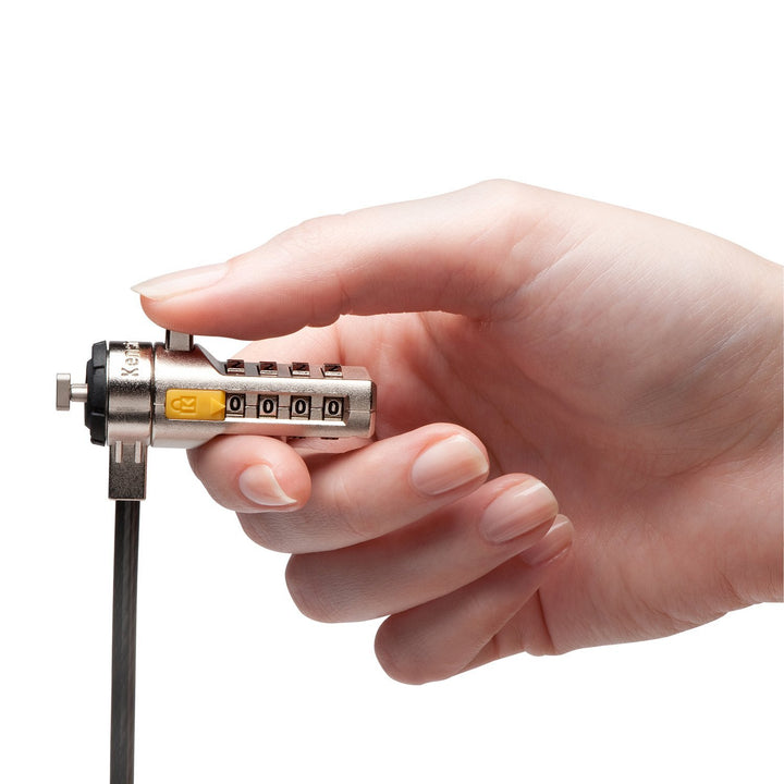 Portable Combination Cable Lock for Laptops and Other Devices - Black (K64670AM)