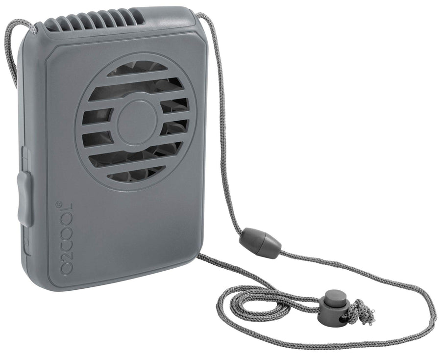 Neck Personal Travel Battery Powered Cooling Fan, Single Pack (Gray)