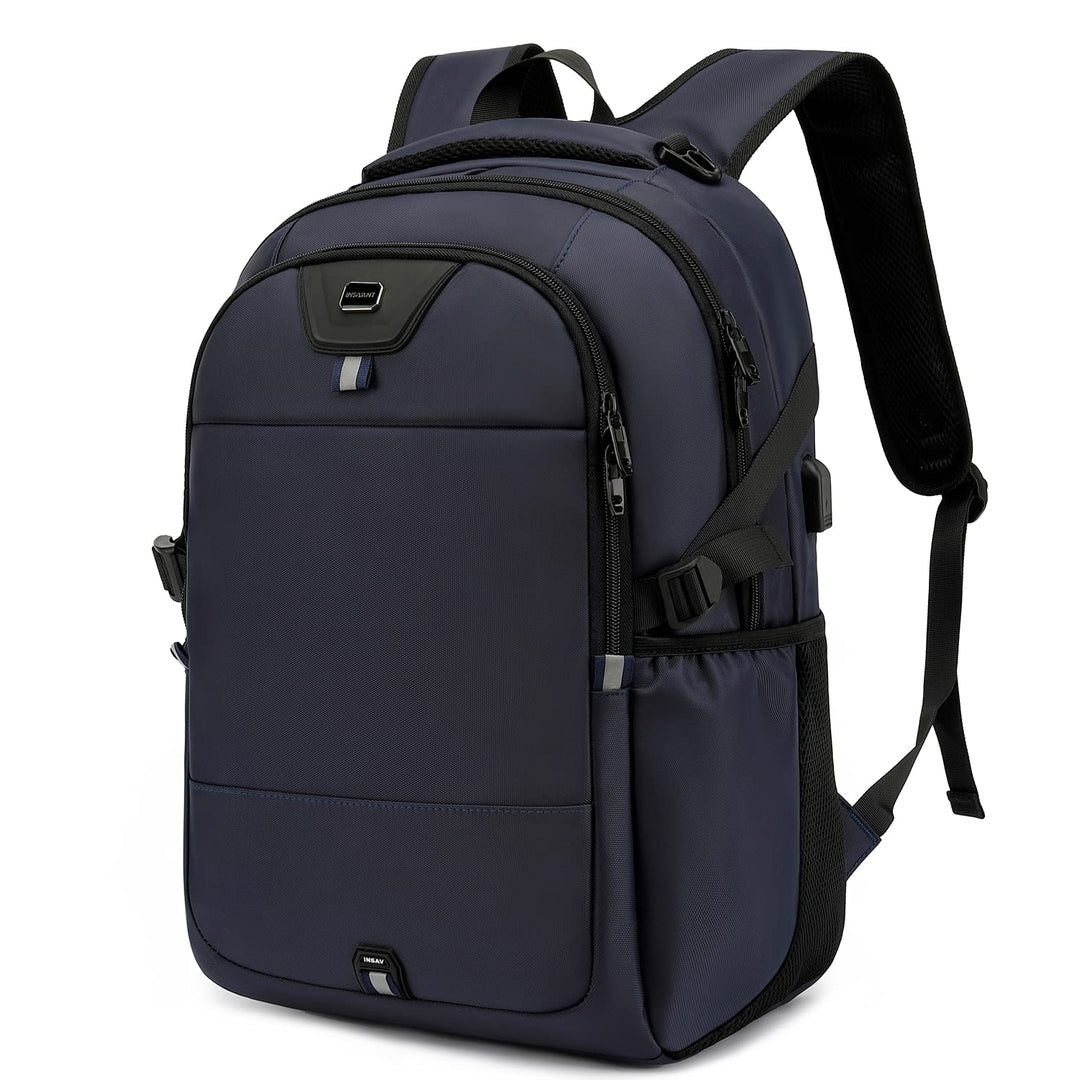 Laptop Backpack 15.6 Inch Water Resistant Backpacks Durable College Travel Daypack Anti Theft with USB Charging Port Best Gift for Men Women(15.6 Inch, Dark Blue)