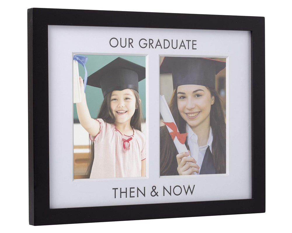 Then and Now Graduation Frame, Grad Keepsake Frame, Graduation Party Gift, K-12 Photo Frame, 4x6 Photo Inserts