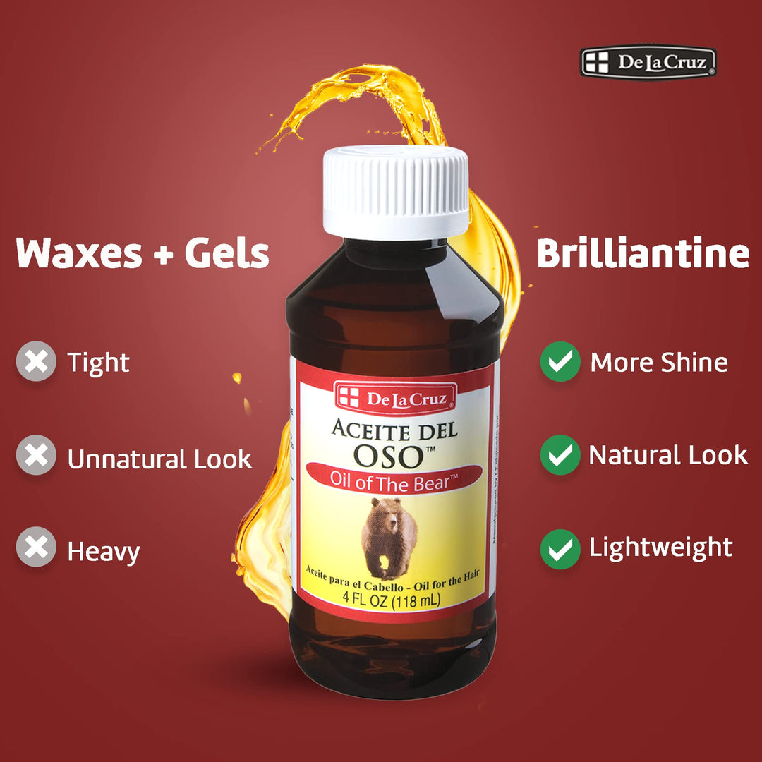 Oil of the Bear Beard Oil for Men - Grooming Brillantine for Hair, Mustache and Beard - Aceite del Oso