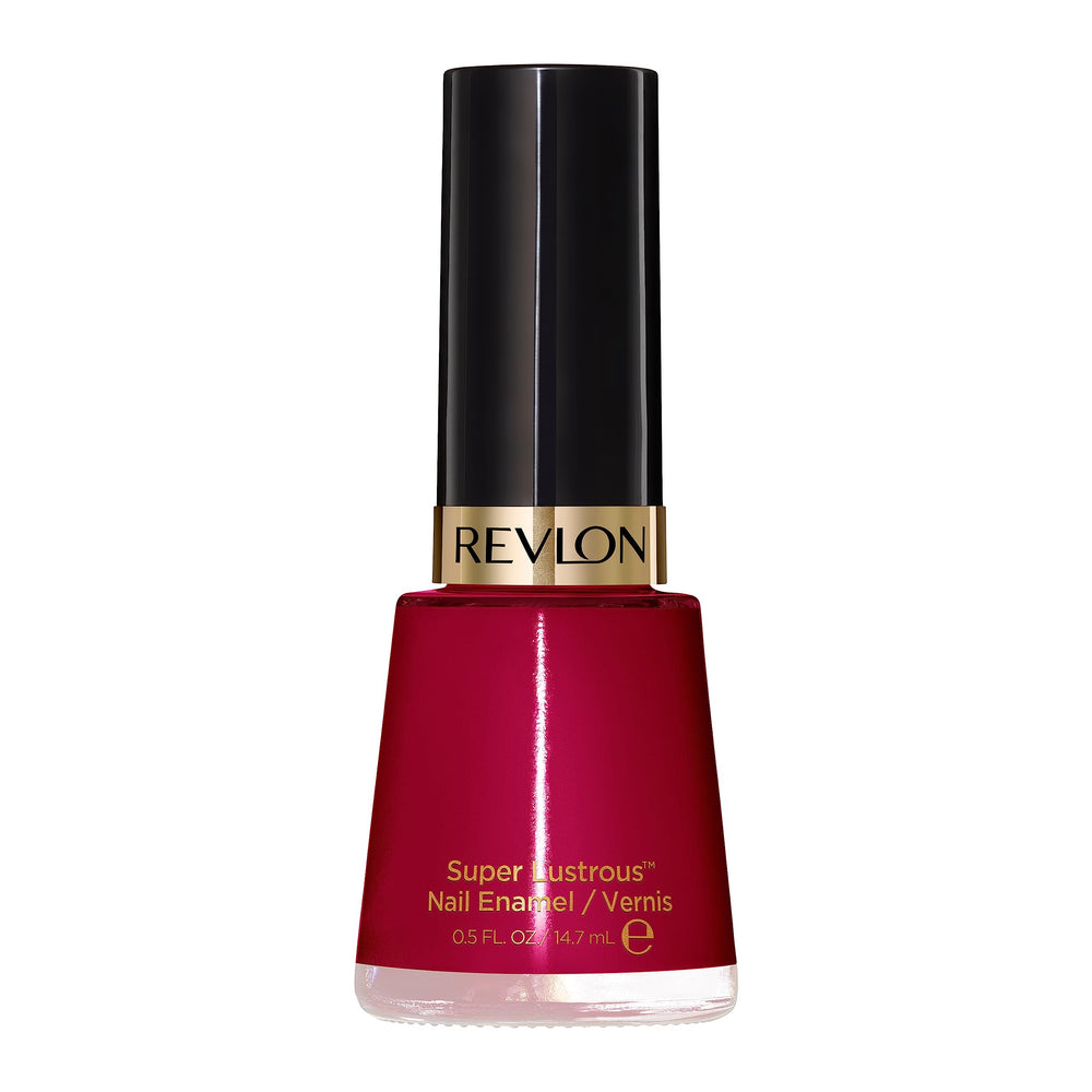 Revlon Nail Enamel, Chip Resistant Nail Polish, Glossy Shine Finish, in Red/Coral, 730 Valentine Red, 0.5 oz