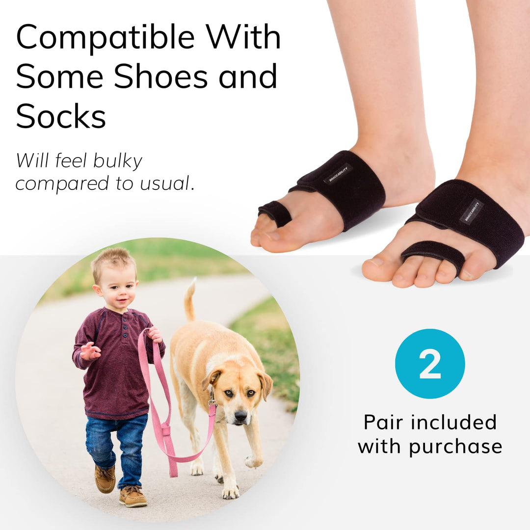 Toe Walking Braces for Kids - Patented Pediatric Foot Supports To Prevent Tip Toe Walking, Cerebral Palsy Equipment, Autism, ADHD, Aspergers, Youth Neurological Disorders (M - Pair)