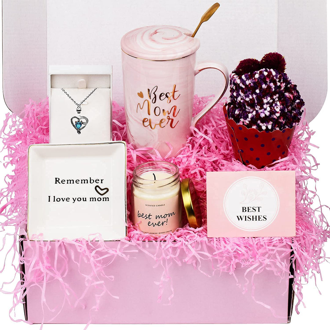 Unique Gifts Baskets for Mom From Daughter Son, Best Mom Birthday Gifts Ideas for Wife Grandma Sister Mother in Law, Cool New Mom Christmas Who Have Everything, First Mothers Day Gifts Set