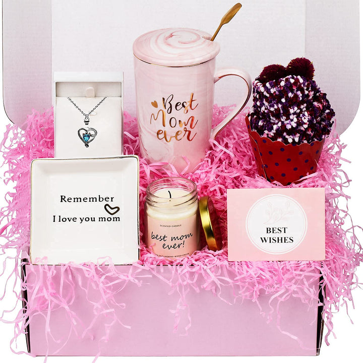 Unique Gifts Baskets for Mom From Daughter Son, Best Mom Birthday Gifts Ideas for Wife Grandma Sister Mother in Law, Cool New Mom Christmas Who Have Everything, First Mothers Day Gifts Set