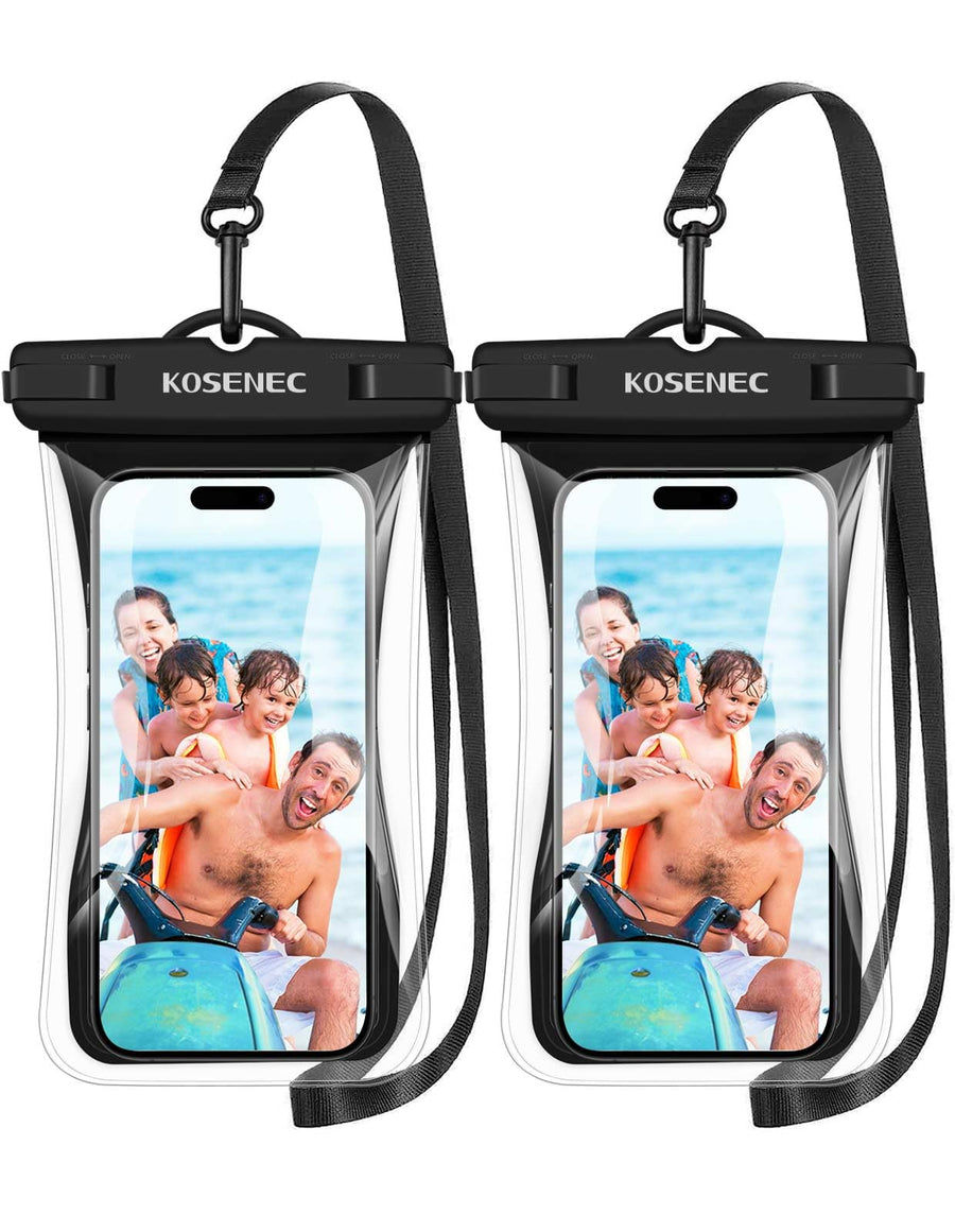 Universal Waterproof Phone Case, Floating IPX8 Waterproof Cellphone Pouch Underwater Dry Bag for iPhone15/14/13/12/SE/XS/XR/8 Galaxy, for Beach/Diving/Surfing/Skiing 6.9 | 2Pack