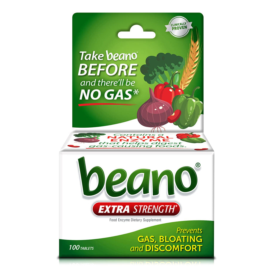 Extra Strength, Gas Prevention & Digestive Enzyme Supplement, 100 Count