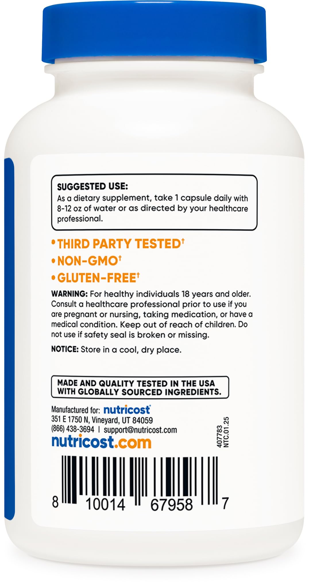 Yohimbine HCl 5mg, 240 Capsules Extra Strength - Gluten Free, Non-GMO
