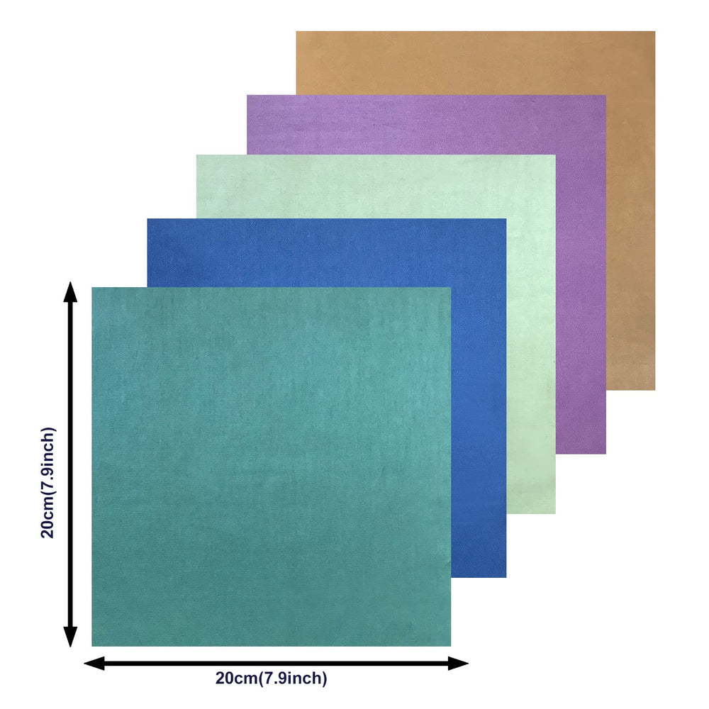 50pcs Top Cotton Craft Fabric Bundle Squares Fat Quarters Quilting Fabric Pure Colour for Sewing Crafting Patchwork DIY Scrapbooking (20x20cm)