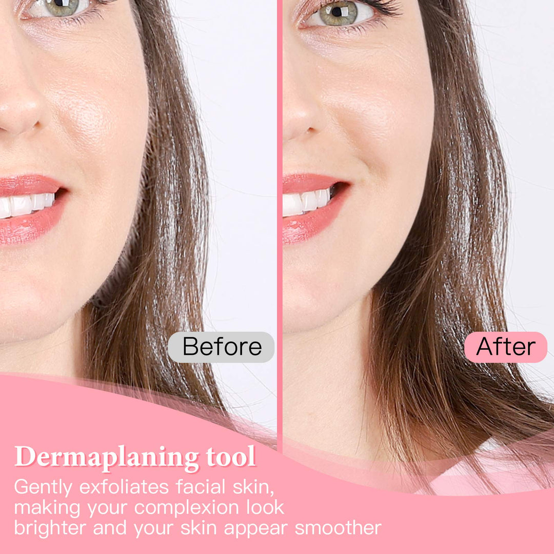 Dermaplane Razor for Women Face,Professional Dermaplaning Tool,Facial Razor, Peach Fuzz and Hair Removal, Multifunction Home Skin Care Tool