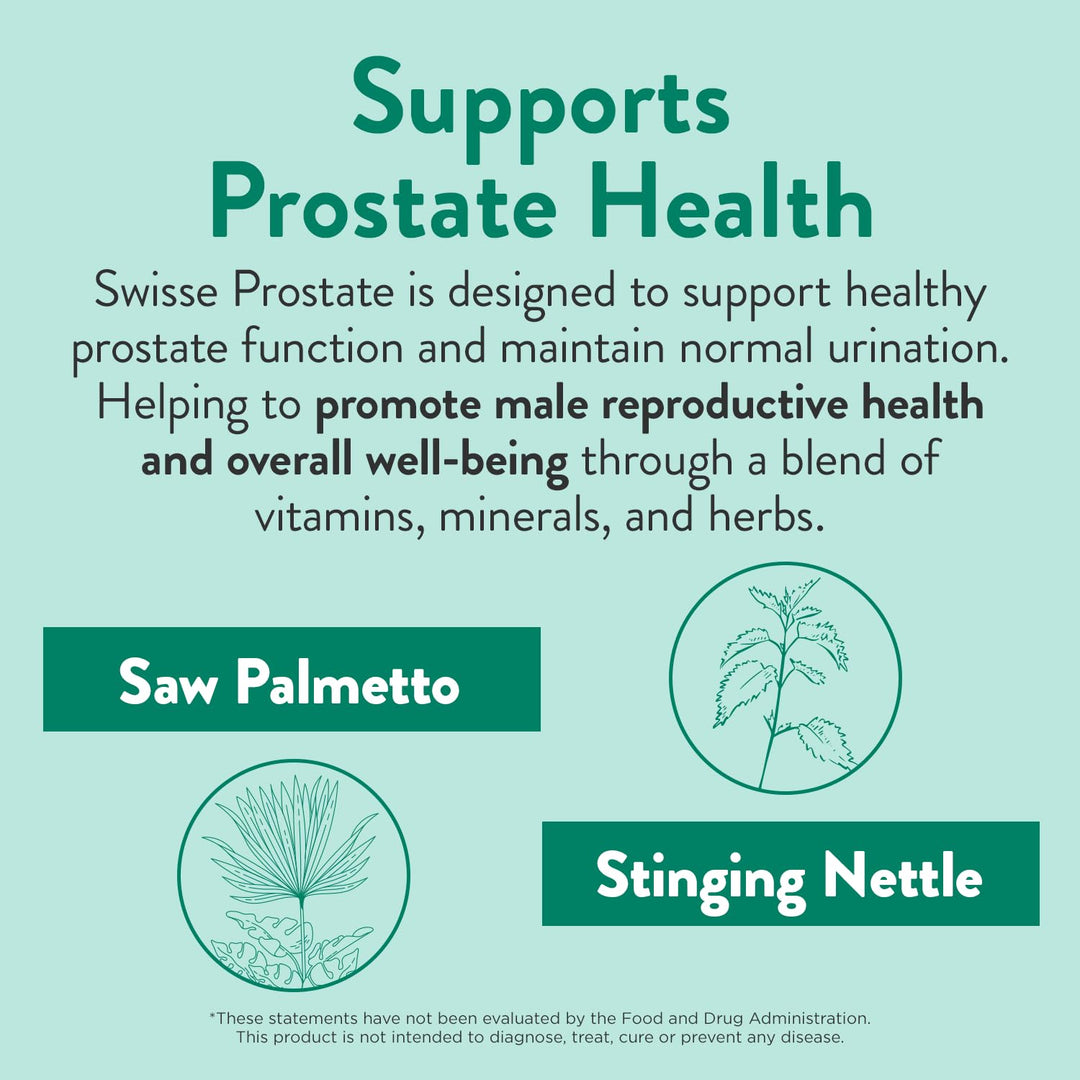 Saw Palmetto Prostate Supplement for Men | Reproductive Health & Prostate Support with Zinc, Selenium & Stinging Nettle | 50 Tablets