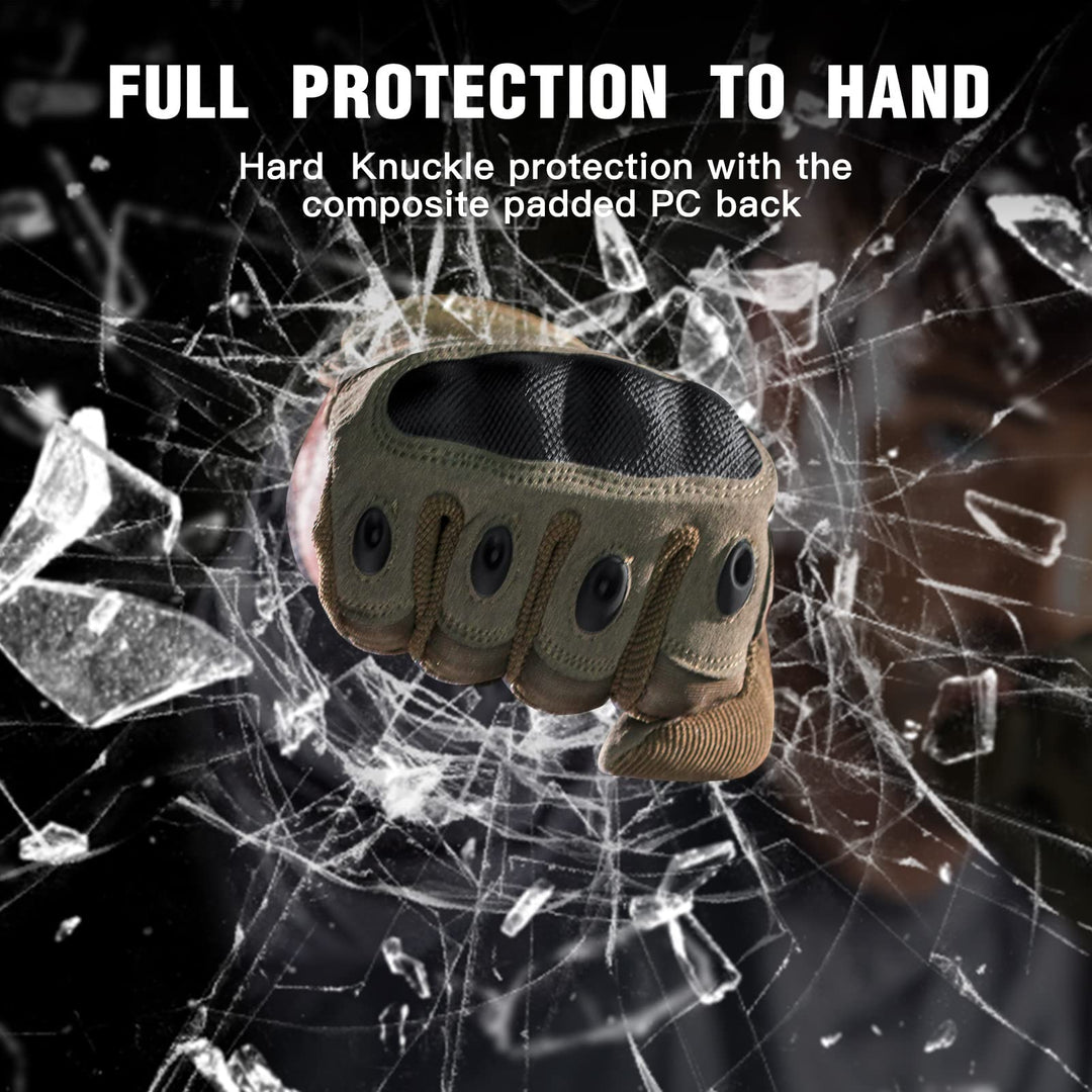 Outdoor Gloves for Men, Motorcycle Gloves for Cycling Hiking Camping Climbing, Airsoft Gloves for Paintball and Shooting