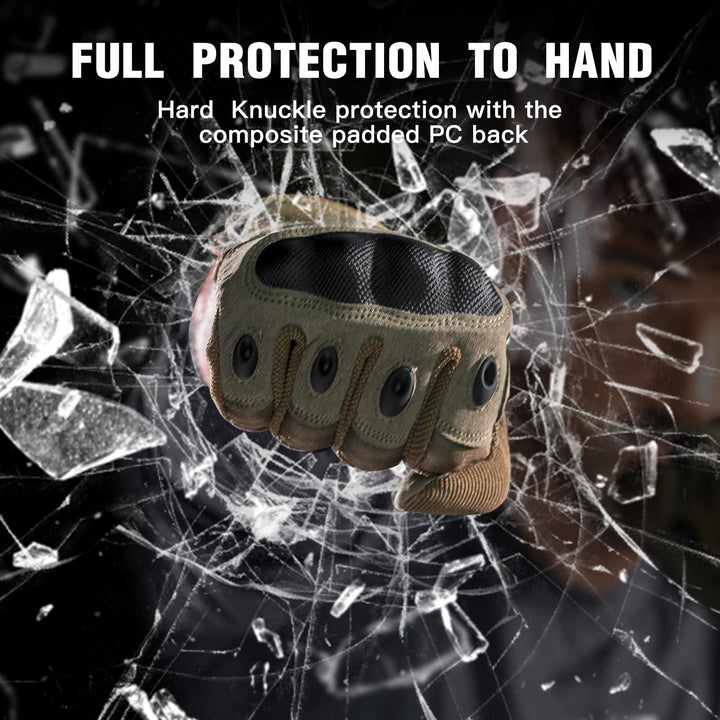 Outdoor Gloves for Men, Motorcycle Gloves for Cycling Hiking Camping Climbing, Airsoft Gloves for Paintball and Shooting