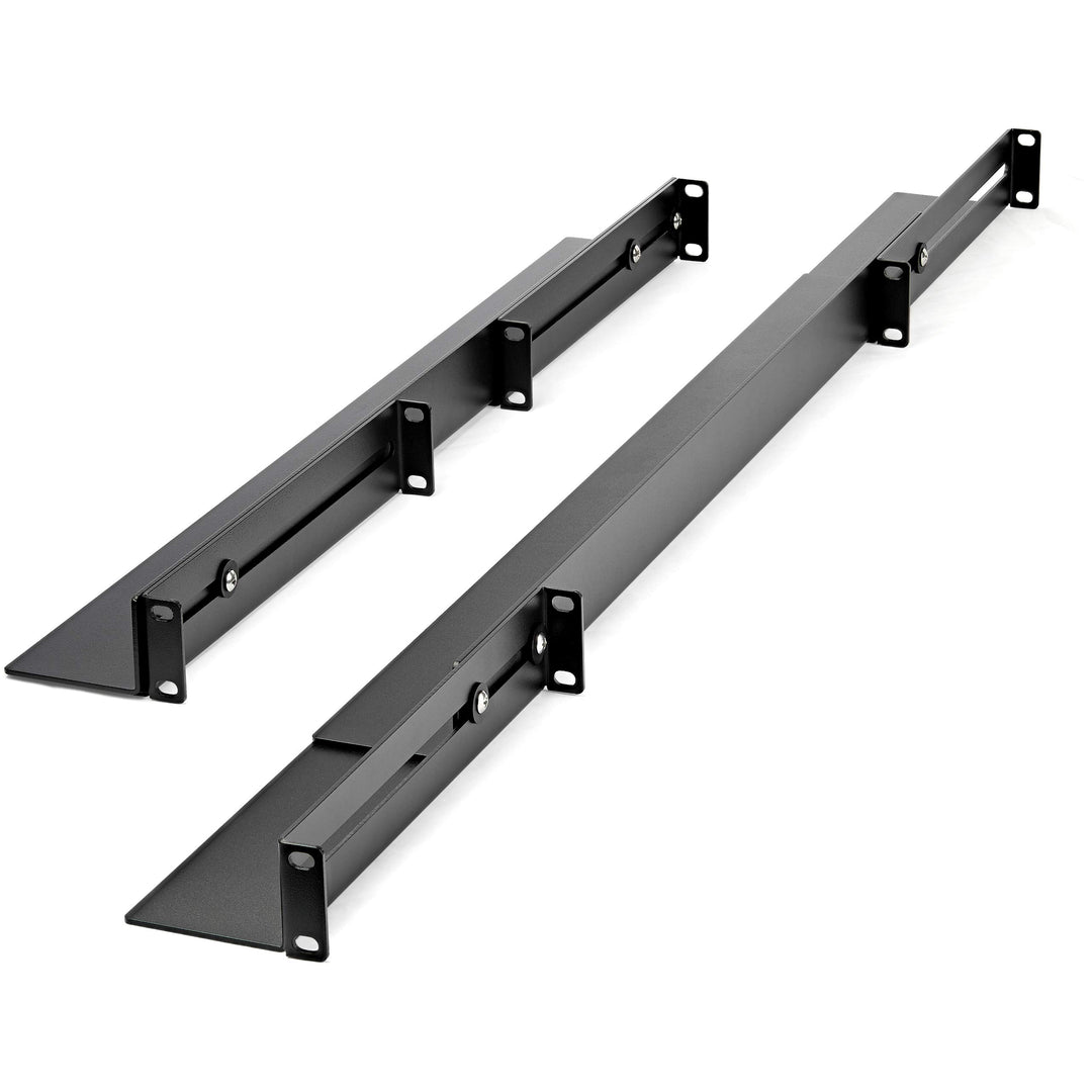 1U 19 inch Server Rack Rails - 24-36 inch Adjustable Depth - Universal 4 Post Rack Mount Rails - Network Equipment/Server/UPS Mounting Rail Kit HPE ProLiant Dell PowerEdge (UNIRAILS1UB)