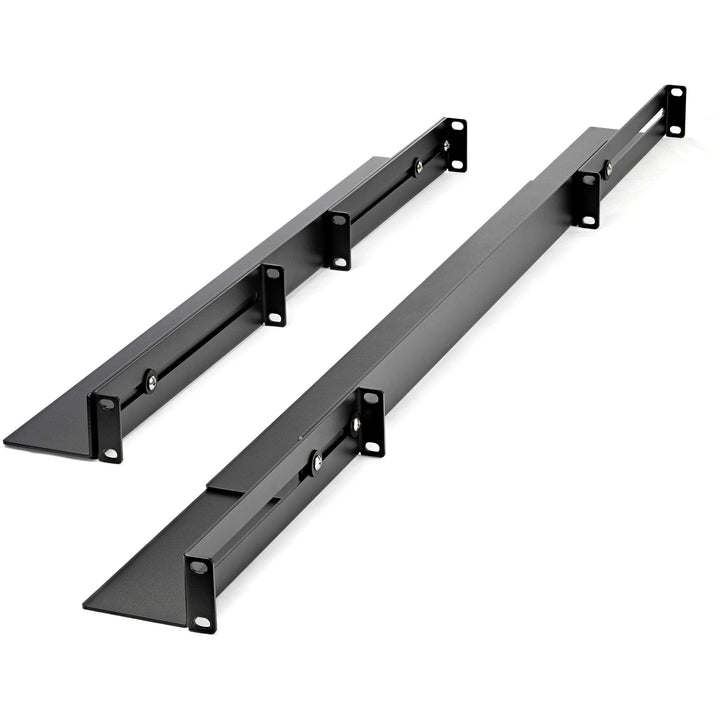 1U 19 inch Server Rack Rails - 24-36 inch Adjustable Depth - Universal 4 Post Rack Mount Rails - Network Equipment/Server/UPS Mounting Rail Kit HPE ProLiant Dell PowerEdge (UNIRAILS1UB)